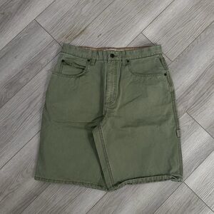Vintage Tommy Hilfiger Faded Olive Shorts w/ sick sunfade